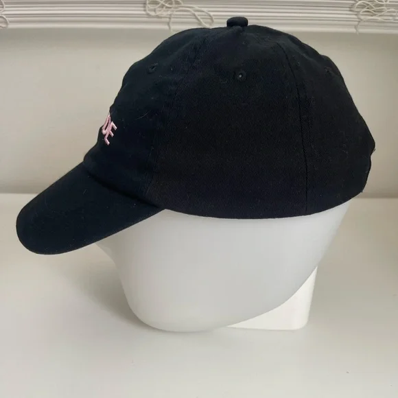 Brunette The Label BLONDE Ballcap Hat Adjustable Pink Embroidery One Size - Picture 2 of 5